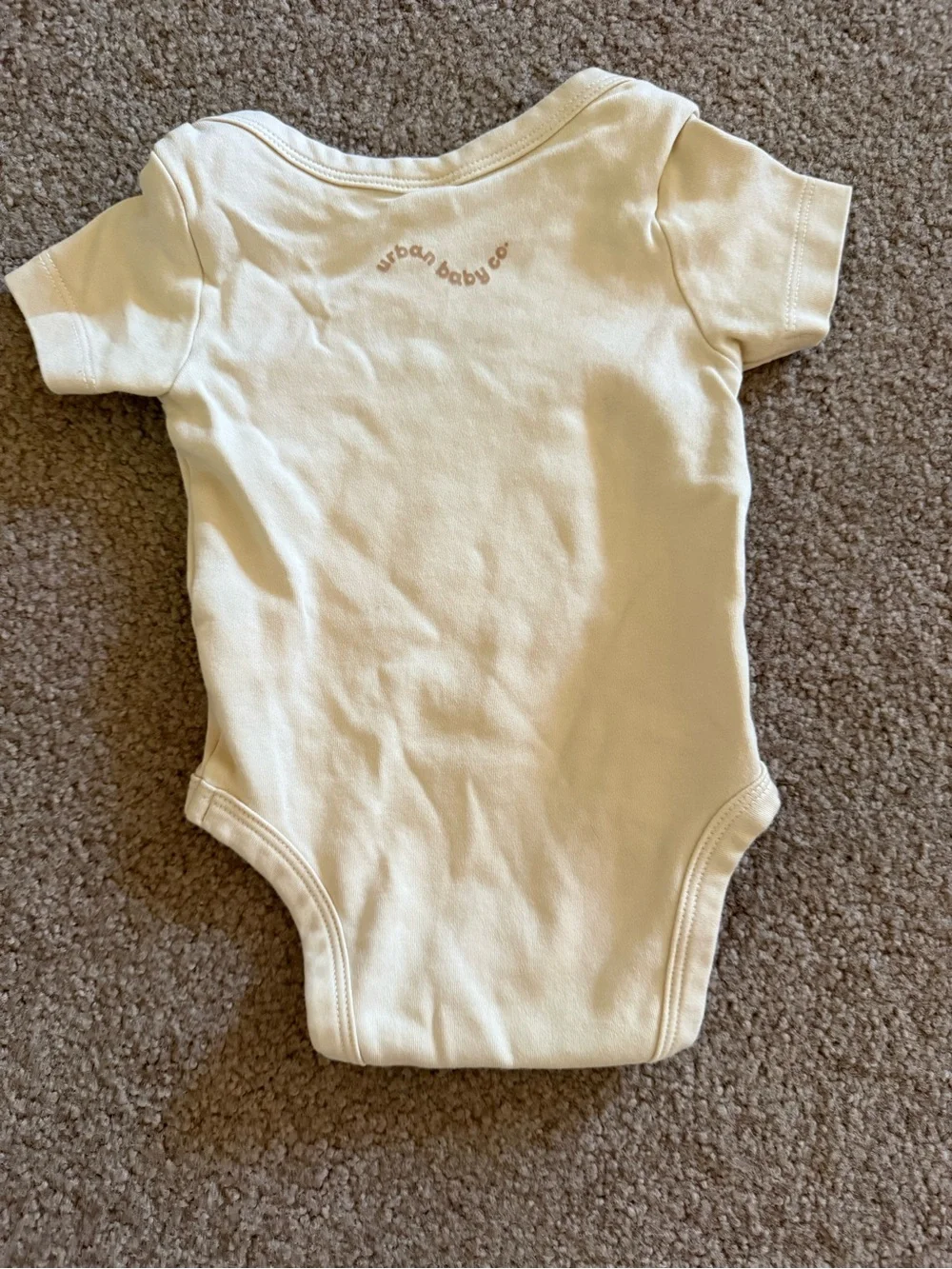 Little Sister Bear Graphic One-Piece Bodysuit - Cream